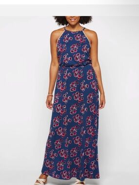 Stitch Fix “ Zoe French Grey” Halter Maxi Dress